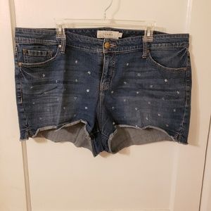 Torrid- Embellished Jean Shorts, Sz 20